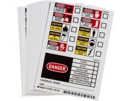 Checklist Labels, 7" H x 5" W x 0.004" D, Vinyl