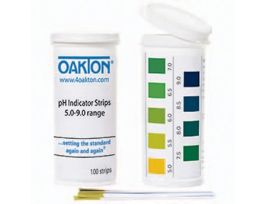 pH Indicator Strips, 5 to 9, 100/pk