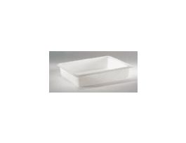 High-density polyethylene utility tray, 17 3/4" x 14" x 4"