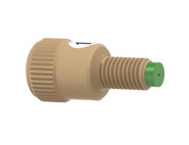 Inline Check Valve, Outlet, 15 psi, 0.02" ID, 1/4-28 (M) to 1/4-28 (F) Flat Bottom; 1/EA