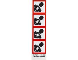 GHS Health Danger GHS Labels, 2" H x 2" W x 0.004" D