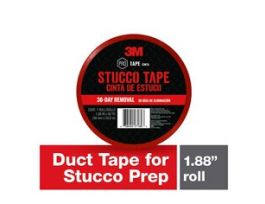 3M™ Stucco Tape 3262, 1.88 in x 60 yd (48 mm x 54.8 m) 12 rls/case