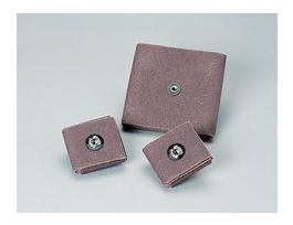 Standard Abrasives™ A/O Square Pad 730412, 3 in x 3 in x 1/2 in, 1/4-20, 80, 100 ea/Case
