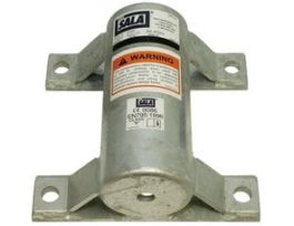 3M™ DBI-SALA® Confined Space Permanent Wall Mount Sleeve Davit Mast Base 8518504, Galvanized Steel