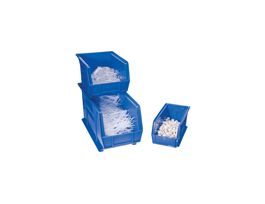 Stackable Bin, 9" High, PACK OF 6 BINS 8.25 in W x 9 in H x 18 in D