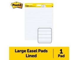 Post-it® Super Sticky Easel Pad Lined 561WLSS, 25 in x 30 in (63.5 cm x 76.2 cm), 30 Sheets-Pad, 1 Pad
