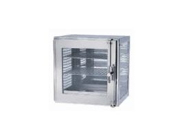 Glass/SS Desiccator w/Two Flexboard Shelves; 12.5"W x 12.25"H x 12.5"D