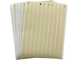 LaserTab High Temp Polyimide Lbls 0.25 in H x 0.65 in W Amber 27/PK