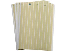 LaserTab High Temp Polyimide Lbls 0.25 in H x 0.25 in W Amber 11/PK