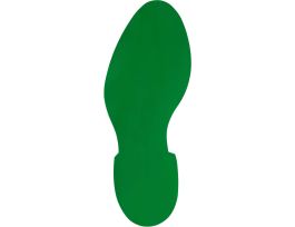 Aisle Marking Tape Footprint - Adhesive Vinyl, Solid Color, Green,  12"
