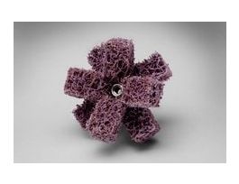 Scotch-Brite™ Cross Buff, 2 in x 1/2 in x 2 PLY x 8-32 High Strength A MED, 25/Carton, 100 ea/Case