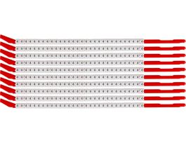 ClipSleeve Wire Markers Size 10 Nylon 16 AWG - 14 AWG, 4 Pack of 300 Each