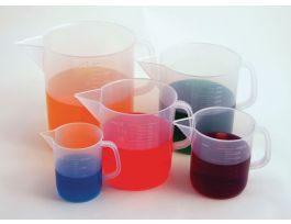 BEAKERS WITH HANDLE SHORT FORM PP 5000ML