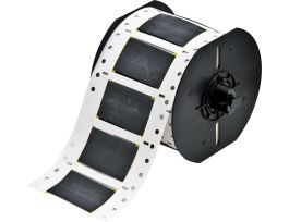 B33 Series PermaSleeve High Temp PVDF Wire Marking Sleeves, 0.75" Dia x 2" W, Black