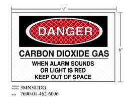3M™ Diamond Grade™ Fire Fighting Sign 3MN302DG, "DANGER…SPACE", 9 in x 6 in, 10/Package