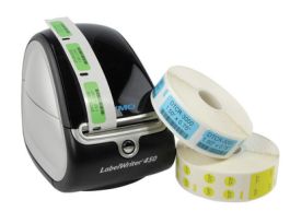 DIRECT THERMAL CRYO 1.50" X 0.50" ORANGE