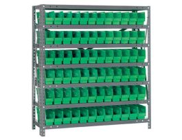 12INX36INX39IN 72 GREEN BINS 4IN BIN