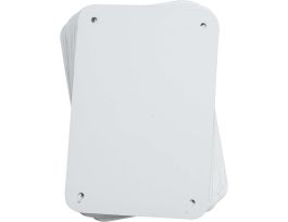 Blank Aluminum Signs, 4.25" H x 6.25" W x 0.035" D, Pack of 10, White