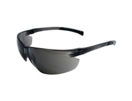 Classic Plus Gray Frameless Safety Glasses with Gray Polycarbonate Hard Coat Lens
