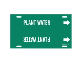 Plant Water Pipe Marker, 10" H x 32" W, Fits Pipes 10" Dia. Thru 15" Dia.