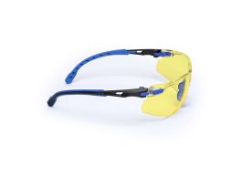 3M™ Solus™ 1000-Series Glasses S1103SGAF, Black/Blue, Amber Scotchgard™ Anti-Fog Lens, 20 EA/Case