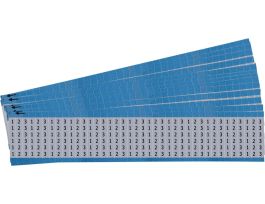 Letters and Numbers Wire Markers Aluminum Foil Legend: 1 to 3, 900 Total