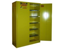 CABINET FLMBL PAINT/INK STORAGE 60GAL YL