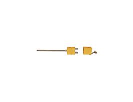 Type K Thermocouple Probe Quick DisConnector, Dual with Std-Connector, 6" L, .188 Dia, Exposed Junction
