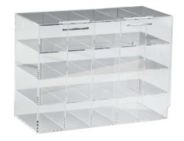 Safety Glasses Dispenser - 20 Pair Capacity With Doors