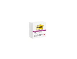 Post-it® Super Sticky Notes 654-5SSW, 3 in x 3 in (76 mm x 76 mm), White