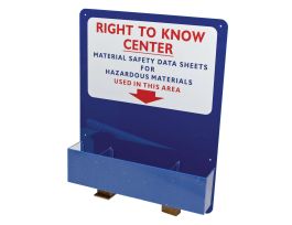 Right To Know Board Only, Backboard Color: Red/White on Blue