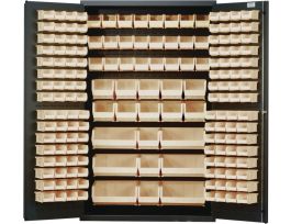 CABINET W/171 IVORY BINS STL 48X24X78IN