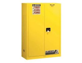 Flammable Storage Safety Cabinet, 60 gallons, self-closing door