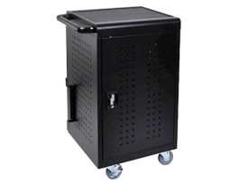30-Tablet/Chromebook Charging Cart, Black
