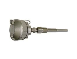 Industrial Temperature Probe, Type J, 9" L, 1/4" Dia, Grnd, 316 SS/Al
