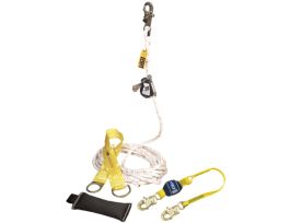 3M™ DBI-SALA® Lad-Saf™ Mobile Rope Grab Kit 5009081, Anchor, Rope Grab/Lanyard, Lifeline, 25 ft