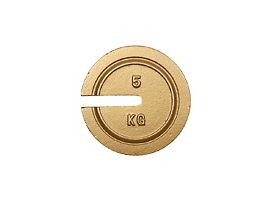 5kg, 6" Dia, Metric Slotted Weights, with Traceable Certificate