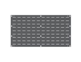 PANEL LOUVERED WALL 35-3/4 X 19 GRAY