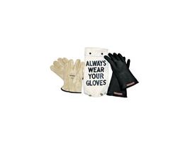 Insulated Glove Kit, Class 0, Black, 11"L, Size 12; One Pair