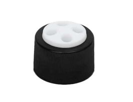 GL38 Cap, 4-Port PTFE Insert