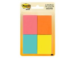 Post-it® Notes 653-8AF, 1-3/8 in x 1-7/8 in (34,9 mm x 47,6 mm) Capetown colors