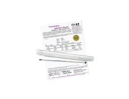 Calibrated Liquid-In-Glass Thermometer; -10 to 225C, Total Immersion, Organic Liquid Fill
