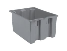 TOTE NEST & STACK 23-1/2X19-1/2X13 GRAY
