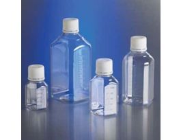 Octagonal Storage Bottle, sterile PET, graduated, bulk pack, 500 mL; 120/cs