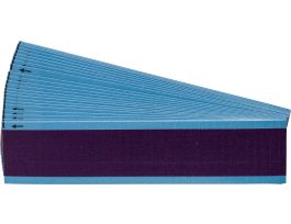NEMA Wire Marker Repositionable Vinyl 1.50in H x 0.25in W Purple PK/25 Crds