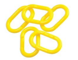 Connecting Links, Yellow, 2" L, Polyethylene