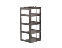 Vertical/Chest Freezer Rack for Microtube Boxes with 2 7/16" Max Height, 4 box capacity