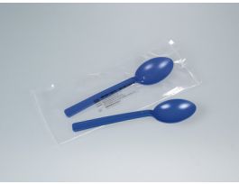 SPOON FOOD STERILE POLYSTYRENE BLUE 10ML