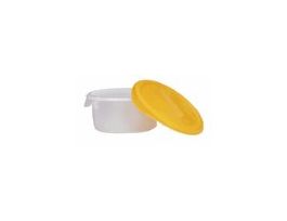 5722, Yellow LDPE Lid for 63511-01/-03 and 63512-01/-03; 12/Pk