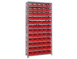 12IN X 36IN X 75IN 60 RED BINS 4IN BIN